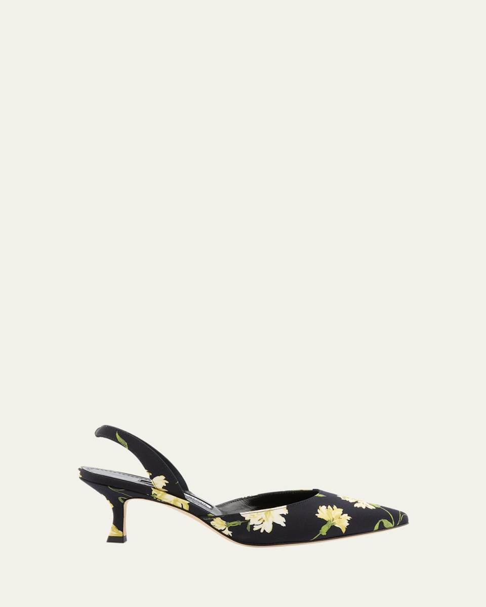 Carolyne Floral Slingback Pumps